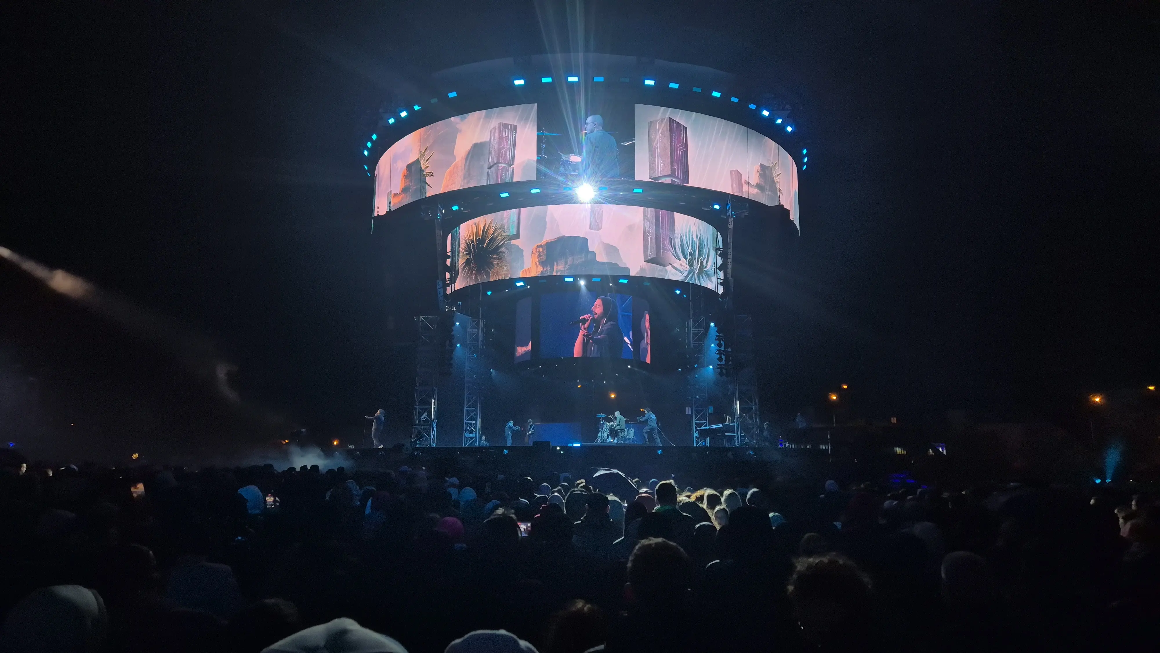 A photo of a concert